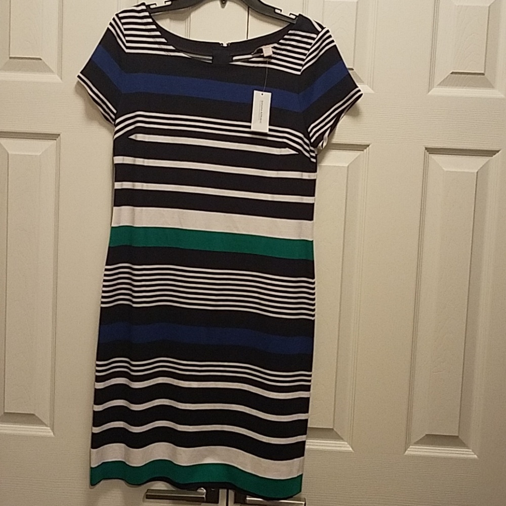 NWT Banana Republic stripe dress, size 10.